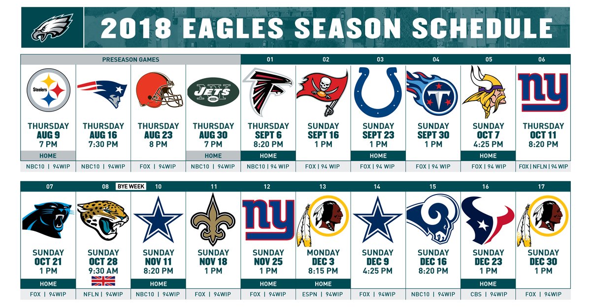 eagles nfl schedule