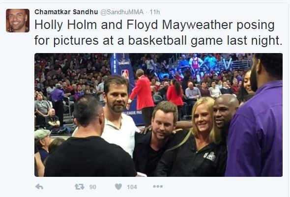 Floyd Mayweather and Holly Holm